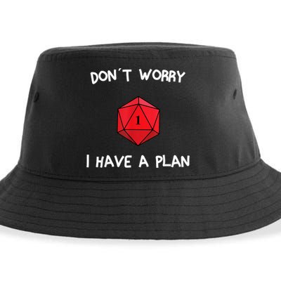 Dont Worry I Have A Plan Roleplaying Dice D20 Game Master Sustainable Bucket Hat