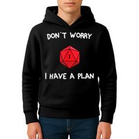 Dont Worry I Have A Plan Roleplaying Dice D20 Game Master Kids Hoodie