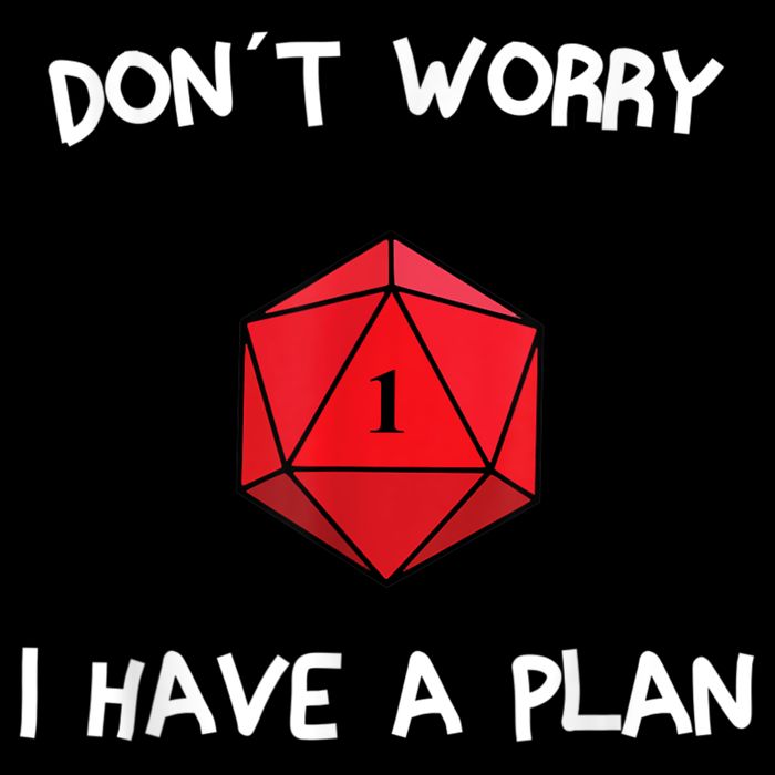 Dont Worry I Have A Plan Roleplaying Dice D20 Game Master Zip Tote Bag