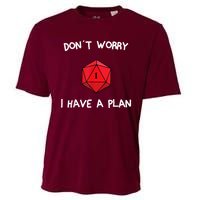 Dont Worry I Have A Plan Roleplaying Dice D20 Game Master Cooling Performance Crew T-Shirt