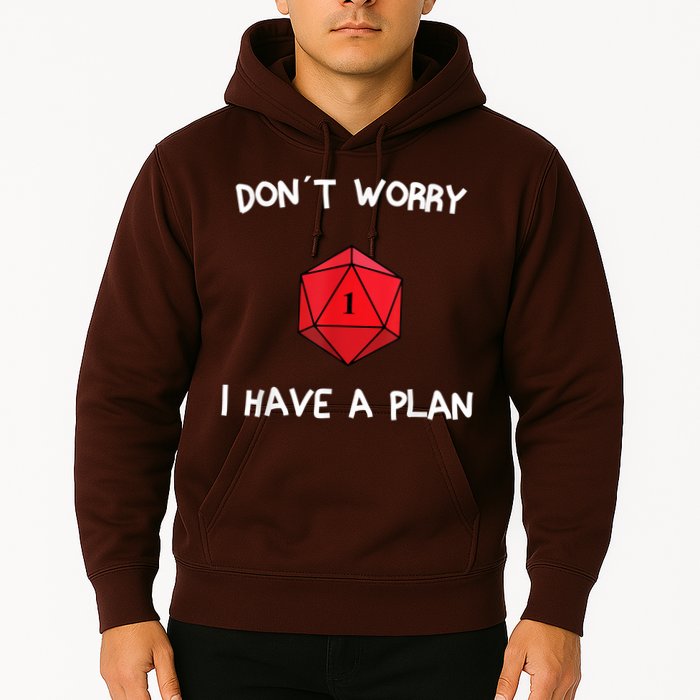 Dont Worry I Have A Plan Roleplaying Dice D20 Game Master Hoodie