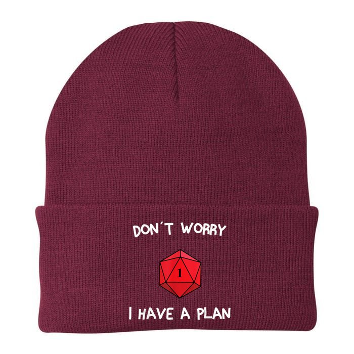 Dont Worry I Have A Plan Roleplaying Dice D20 Game Master Beanie
