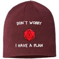 Dont Worry I Have A Plan Roleplaying Dice D20 Game Master Sustainable Beanie