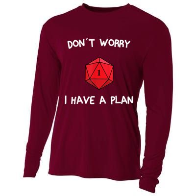 Dont Worry I Have A Plan Roleplaying Dice D20 Game Master Cooling Performance Long Sleeve Crew