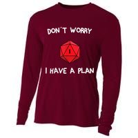 Dont Worry I Have A Plan Roleplaying Dice D20 Game Master Cooling Performance Long Sleeve Crew