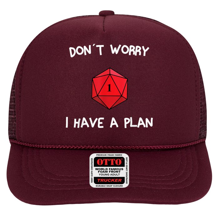 Dont Worry I Have A Plan Roleplaying Dice D20 Game Master Trucker Hat