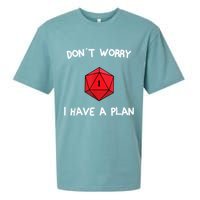Dont Worry I Have A Plan Roleplaying Dice D20 Game Master Sueded Cloud Jersey T-Shirt