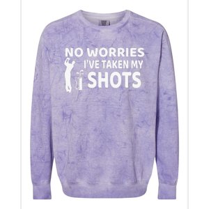 Don't Worry I Had My Golf Shots Funny golf club Colorblast Crewneck Sweatshirt