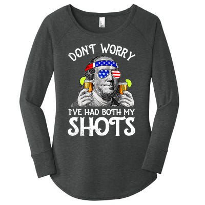 Dont Worry Ive Had Both My Shots Tequila Ben Drankin Funny Women's Perfect Tri Tunic Long Sleeve Shirt