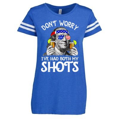 Dont Worry Ive Had Both My Shots Tequila Ben Drankin Funny Enza Ladies Jersey Football T-Shirt