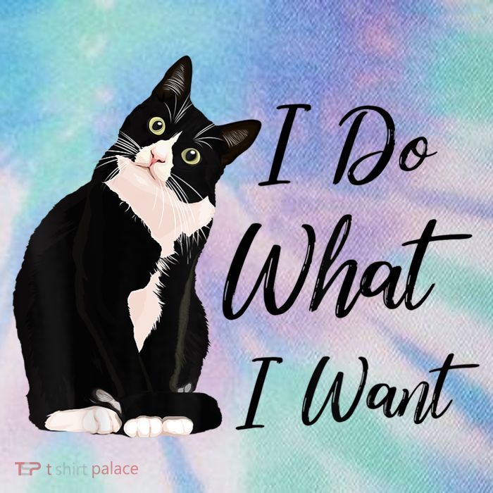 Do What I Want Tuxedo Cat Mom Cute Funny Graphic TShirt Legacy Tie Dye Trucker Hat