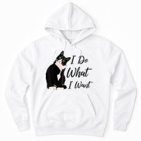 Do What I Want Tuxedo Cat Mom Cute Funny Graphic TShirt Hoodie