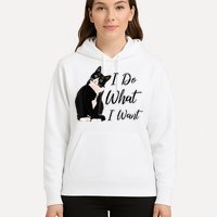 Do What I Want Tuxedo Cat Mom Cute Funny Graphic TShirt Hoodie