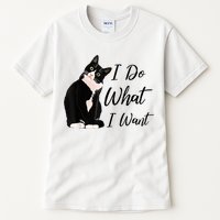 Do What I Want Tuxedo Cat Mom Cute Funny Graphic TShirt Tall T-Shirt