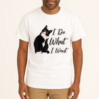 Do What I Want Tuxedo Cat Mom Cute Funny Graphic TShirt Tall T-Shirt