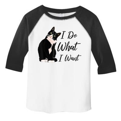 Do What I Want Tuxedo Cat Mom Cute Funny Graphic TShirt Toddler Fine Jersey T-Shirt