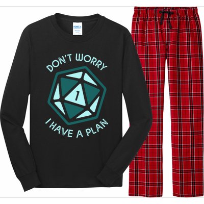 DonT Worry I Have A Plan Long Sleeve Pajama Set