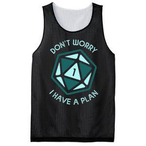 DonT Worry I Have A Plan Mesh Reversible Basketball Jersey Tank