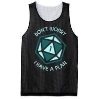 DonT Worry I Have A Plan Mesh Reversible Basketball Jersey Tank