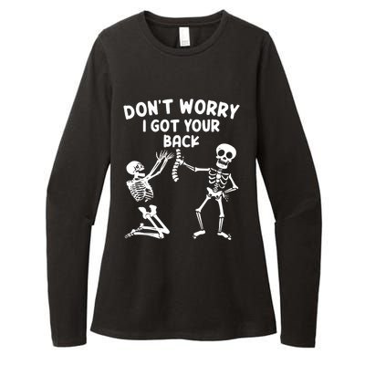 Dont Worry I Got Your Back Funny Halloween Skeleton Cool Gift Womens CVC Long Sleeve Shirt