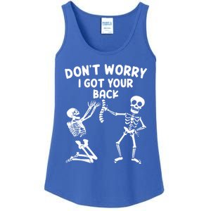 Dont Worry I Got Your Back Funny Halloween Skeleton Cool Gift Ladies Essential Tank