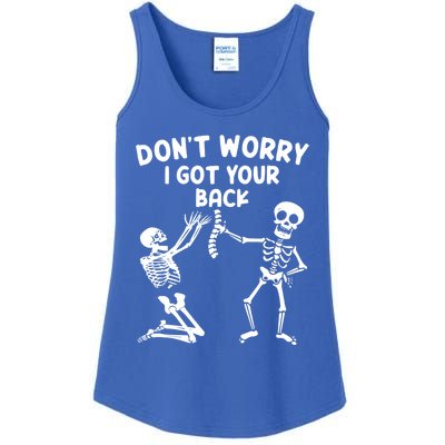 Dont Worry I Got Your Back Funny Halloween Skeleton Cool Gift Ladies Essential Tank