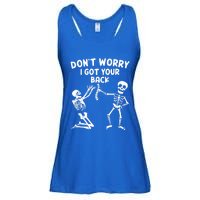 Dont Worry I Got Your Back Funny Halloween Skeleton Cool Gift Ladies Essential Flowy Tank