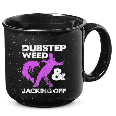 Dubstep Weed & Jacking Off Techno Rave Edm Festival Grunge 15oz Campfire Ceramic Mug