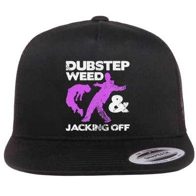 Dubstep Weed & Jacking Off Techno Rave Edm Festival Grunge Flatbill Hat