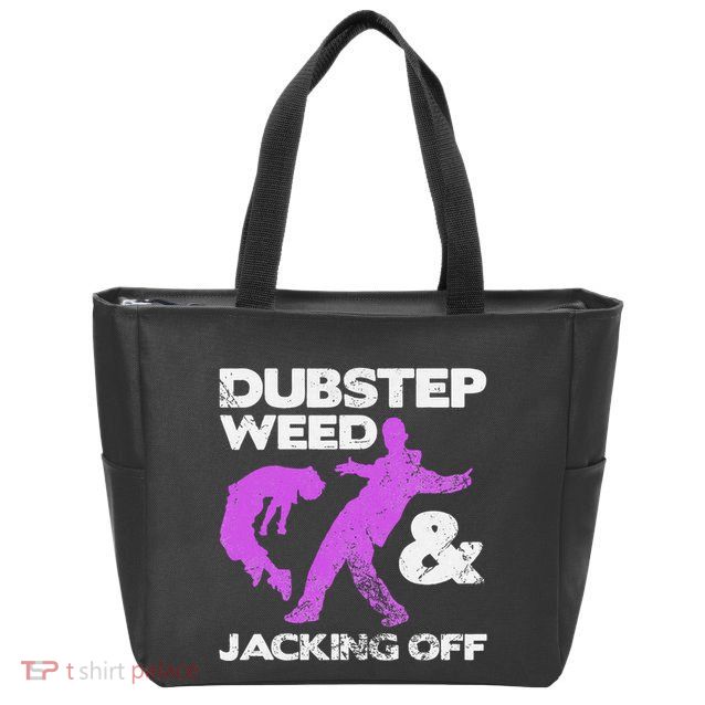 Dubstep Weed & Jacking Off Techno Rave Edm Festival Grunge Zip Tote Bag