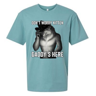 DonT Worry Kitten DaddyS Here Sueded Cloud Jersey T-Shirt