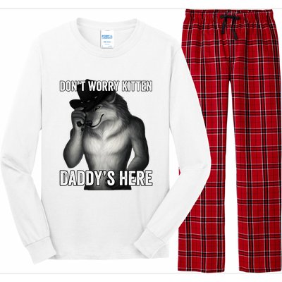 DonT Worry Kitten DaddyS Here Long Sleeve Pajama Set