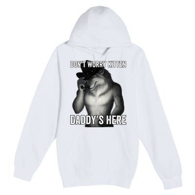 DonT Worry Kitten DaddyS Here Premium Pullover Hoodie