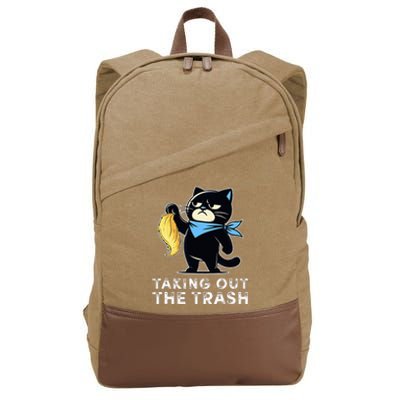 Debate Win Kamala Debate Trophy Taking Out The Trash Cotton Canvas Backpack