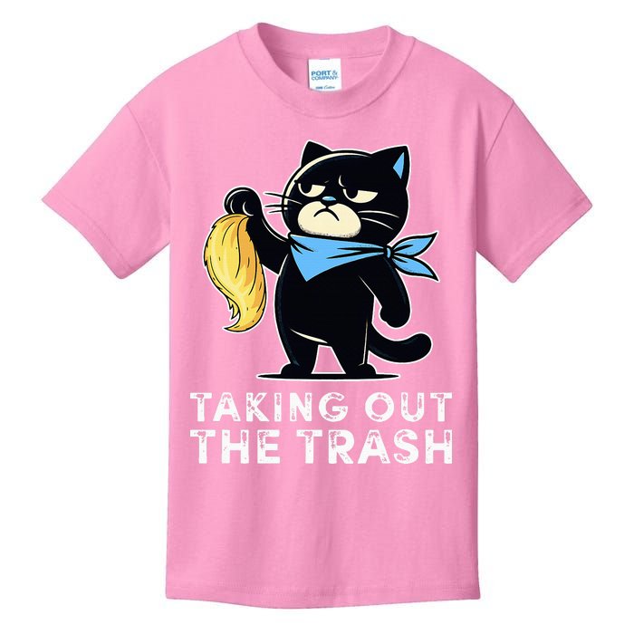 Debate Win Kamala Debate Trophy Taking Out The Trash Kids T-Shirt