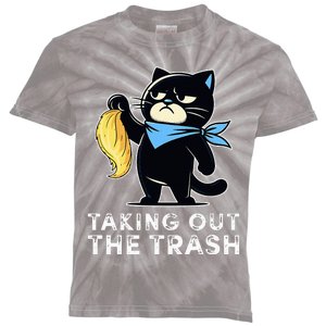 Debate Win Kamala Debate Trophy Taking Out The Trash Kids Tie-Dye T-Shirt