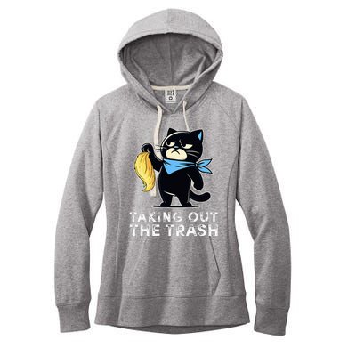 Debate Win Kamala Debate Trophy Taking Out The Trash Women's Fleece Hoodie