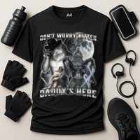Don't Worry Kitten Daddy's Here Alpha Wolf Cooling Performance Crew T-Shirt