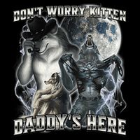 Don't Worry Kitten Daddy's Here Alpha Wolf Cooling Performance Crew T-Shirt