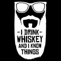 I Drink Whiskey And I Know Things Drawstring Bag