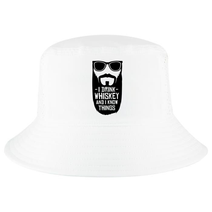 I Drink Whiskey And I Know Things Cool Comfort Performance Bucket Hat