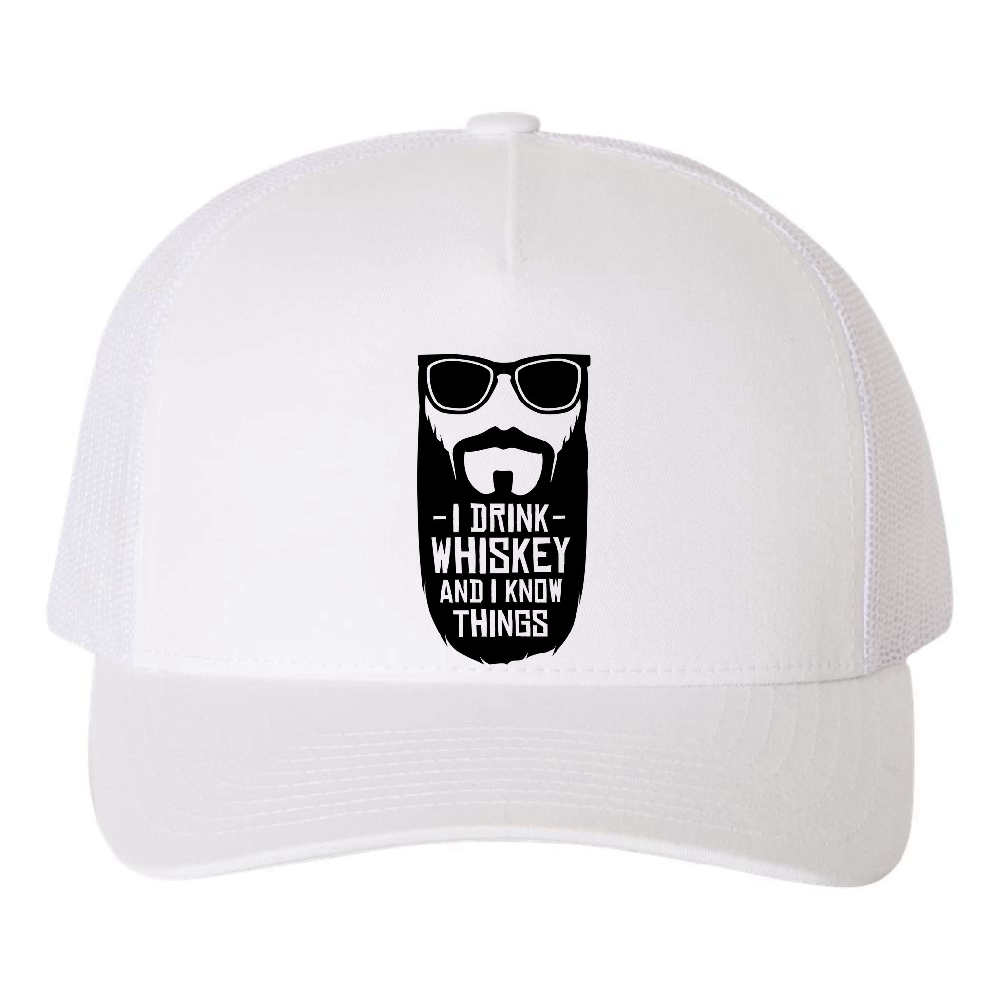 I Drink Whiskey And I Know Things Yupoong Adult 5-Panel Trucker Hat