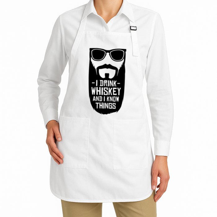 I Drink Whiskey And I Know Things Apron