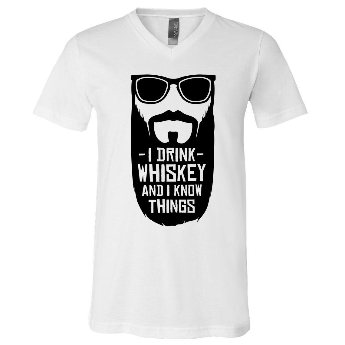 I Drink Whiskey And I Know Things V-Neck T-Shirt
