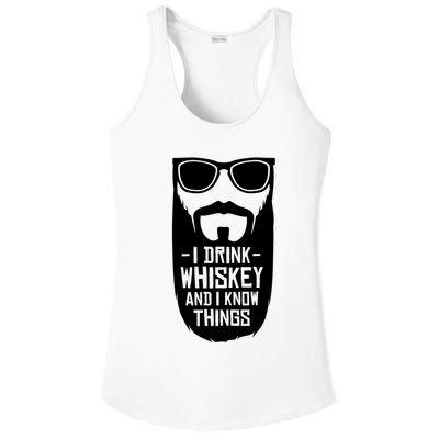 I Drink Whiskey And I Know Things Ladies PosiCharge Competitor Racerback Tank