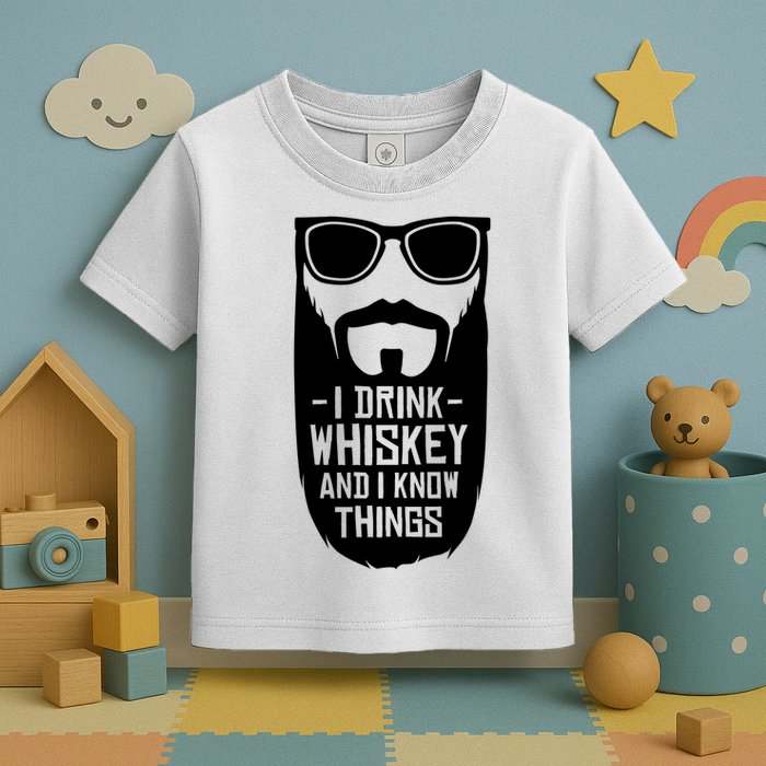 I Drink Whiskey And I Know Things Toddler T-Shirt