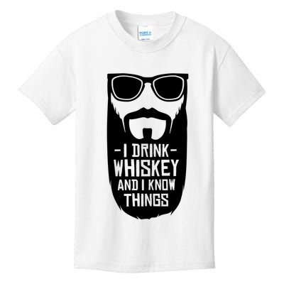 I Drink Whiskey And I Know Things Kids T-Shirt