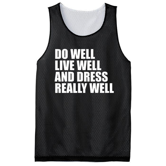 Do Well Live Well... Mesh Reversible Basketball Jersey Tank