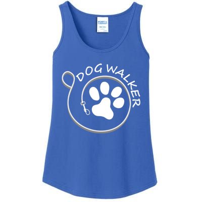 Dog Walker Leash Gift Ladies Essential Tank