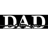 Dad We Love You Father's Day Bumper Sticker